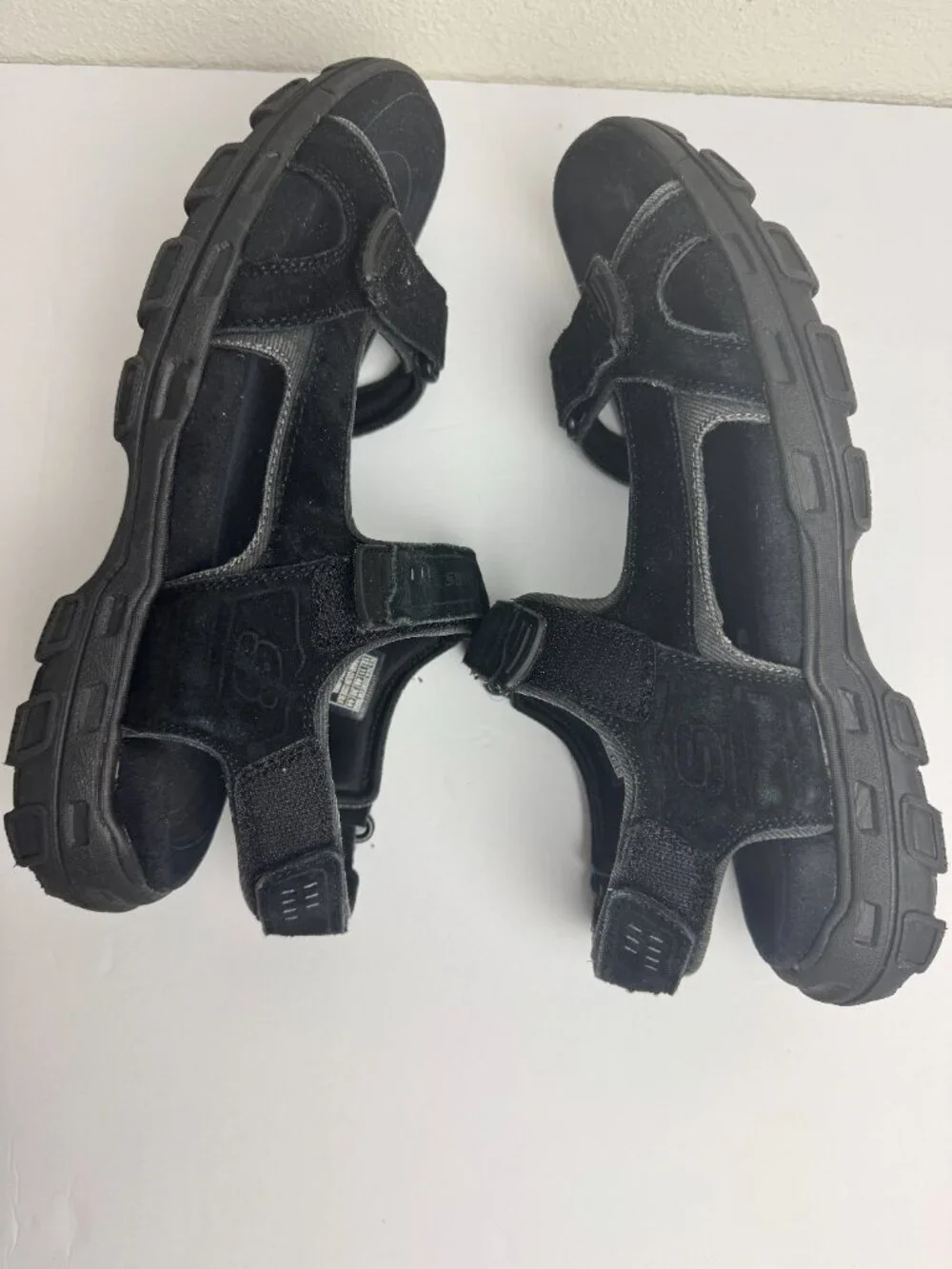 Skechers Gander Louden Men Sandals Black Memory Form Hiking Size 12